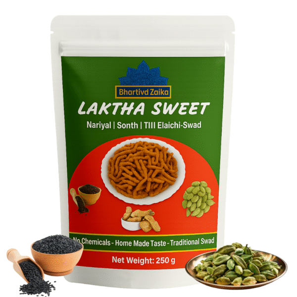 laktha sweet – traditional handmade indian sweet | til + elaichi swad (250g)