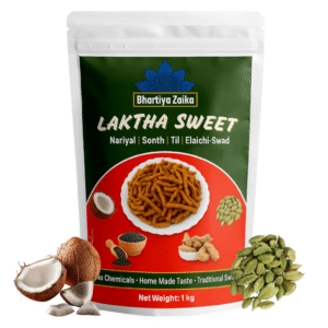 laktha sweet – traditional handmade indian sweet | coconut + elaichi swad (1kg)
