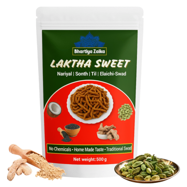 laktha sweet – traditional handmade indian sweet | sonth + elaichi swad (500g)