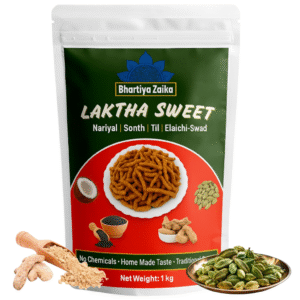 laktha sweet – traditional handmade indian sweet | sonth + elaichi swad (500g)