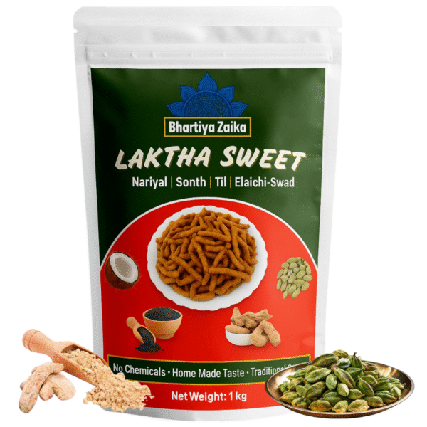 laktha sweet – traditional handmade indian sweet | sonth + elaichi swad (500g)