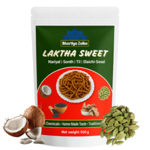 laktha sweet – traditional handmade indian sweet | coconut + elaichi swad (500g)