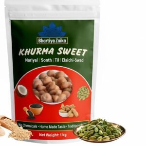 Home khurma sweet – traditional handmade indian sweet | sonth + elaichi swad (1kg)